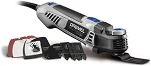 Dremel Multi-Max MM50-02 5 Amp Variable Speed Corded Oscillating Multi Tool Kit with 16 Accessories and Storage Bag - Ideal for Metal & Wood Cutting, Sanding, and Box Cutouts
