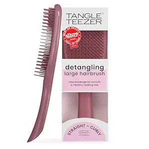 Tangle Teezer Large Ultimate Detangler Brush, Straight to Wavy, Pink Velvet