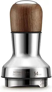 Breville BEA203WLW Distribution Duo Espresso Distribution Tool, 54mm, Walnut