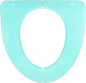 Folding Toilet Seat Cushion,Washable PP Toilet Pad for Home Travel Green