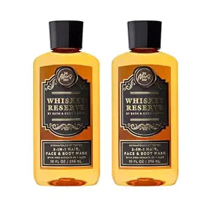 Bath & Body Works Body Wash, Whiskey Reserve Scent, 10 fl oz, 2 Pack