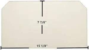 Country Small Single Door Ceramic Glass Panel Γ 15 1/8" x 7 7/8" (Part #CO-06)
