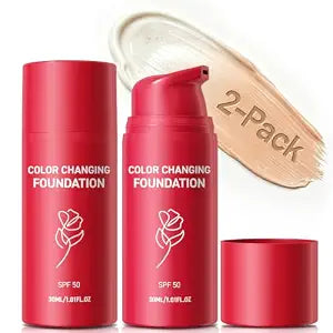 Korean Color Changing Foundation for Mature Skin, Fair to Medium Skin Tone