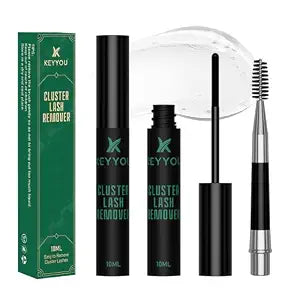 KEYYOU 10ML Lash Remover with Brush Fast-Acting for Cluster Glue & Makeup