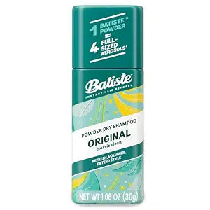 Batiste Powder Dry Shampoo, Original Fragrance Non-Aerosol, 1.06 Oz