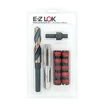 E-Z LOK EZ-329-524 Thread Repair Kit for Metal Carbon Steel Threaded Inserts 5/16-24 and Installation Tools