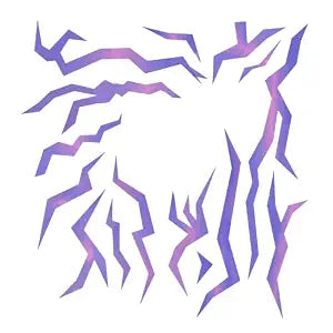 Purple Ombre Temporary Tattoos, Realistic Waterproof Tattoo Stickers