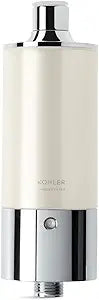 Kohler 30646-CP Aquifer Shower Water Filtration System, Reduce Chlorine and Odor, Includes Filter Replacement, Polished Chrome