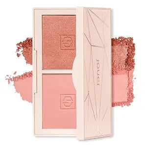 Jouer Blush Bouquet Duo Deluxe Mini 2 Shade Blush Palette High Pigment Powder Natural Flush Beauty Cosmetics Vitamin E Talc-Free Paraben, Gluten & Cruelty Free