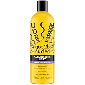 got2b Curled Defining Jelly, Curl Gel for Wavy to Coily Hair