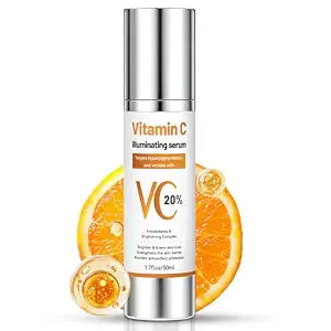 20% Vitamin C Serum for Face, with Hyaluronic Acid, Vitamin B5, 1.7 fl oz