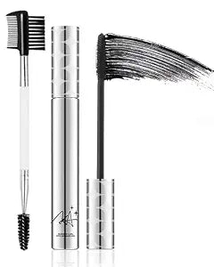Black Mascara for Older Women 60 Plus,Waterproof Mascara Primer Lash Makeup