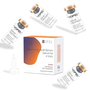 Hyaluronic Acid Serum for Microneedling Serum Ampoules for Face Serum 0.35 oz 4 Vials