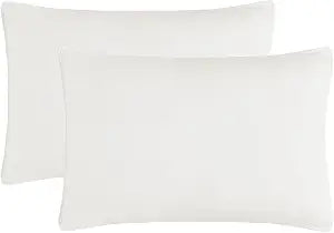 EMME Muslin Pillowcases 100% Cotton 2 Pack, Cream White, 26" X 20"