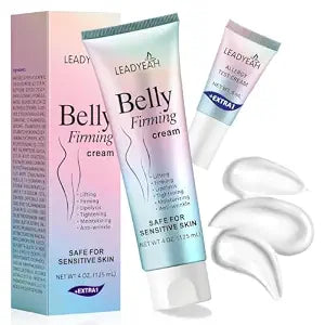 Firming Body Cream for Belly, Thighs & Butt, Hydrating Tightening Body Lotion for Women & Men, Moisturizing Cream for Smooth, Toned-Looking Skin, Fast Absorbing Daily Body Care, 125 ml