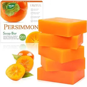 5 PCS Persimmon Soap Bar for Old People Smell