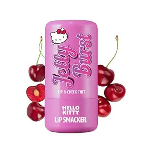Lip Smacker Hello Kitty So Jelly Lip & Cheek Tint, Moisturizing Sheer & Buildable Color, Fun Bouncy Jelly Texture, Sweet Cherry Flavor - Cherry