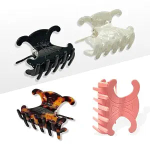 Acetate Butterfly Hair Clips 4-Pack Medium for Thick Hair