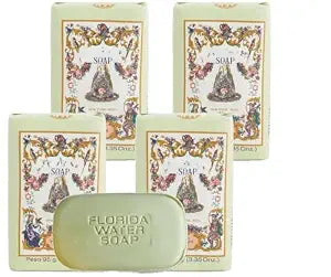 Lanman & Kemp Florida Water Scented Soap Bar/Jabon De Tocador Agua De Florida 3.35 Oz (Pack of 4)