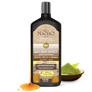 Tio Nacho Anti-Gray Effect Shampoo with Henna & Royal Jelly, 14 fl oz