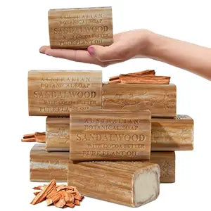 Australian Botanical Soap Sandalwood Soap Bars, 6.6 oz., Pack of 8