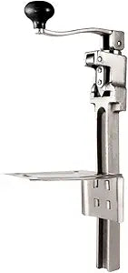 Commercial Can Opener Heavy Duty for 11100, commercial kitchen can opener for #10 Cans, industrial can opener for 10 cans Up to 11Tall with Stainless Steel Blad with Plated Steel Base
