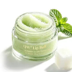 Cooling Mint Lip Scrub – Deep Exfoliating Sugar Polish with Aloe, Jojoba Oil & Vitamin E – Smooths Rough Lips & Revives Dull Texture, Lightweight Finish – Vegan & Cruelty-Free