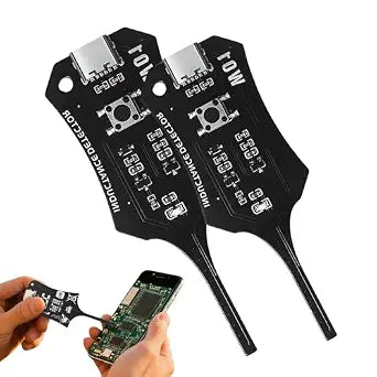 2PCS Green Light Inductance Tester, Type-C Motherboard Coil Tester, Electronic Circuit Board Electromagnetic Detection Tool for PC & Phone Repair