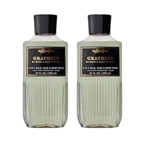 Bath & Body Works Body Wash, Graphite Scent, 10 fl oz, 2 Pack