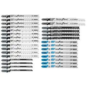 BOSCH T30C 30 pc. T-Shank Jig Saw Blade Set for Wood and Metal