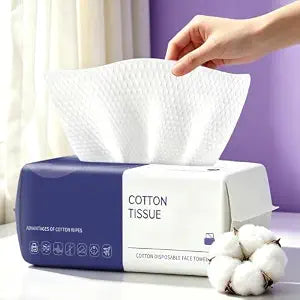 100 Count Face Towels Disposable, Clean Towels (1 Pack)