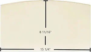 US Stove US1800E / Ashley AW1120E, AW1820E Archtop Ceramic Glass Panel | 15 1/4" x 8 11/16" | Part #893159