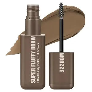 Brow Super Fluff Eyebrow Gel Mousse, Volumizing and Tinted Thickening Eyebrow, Waterproof, Long-Lasting, Easy-to-Use for Soft Full Brows, Soft Brown