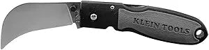 Klein Tools 44005C Hawkbill Lockback Knife with Clip, Made in USA