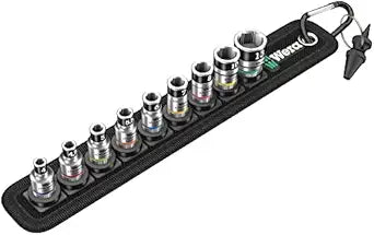 Wera Belt 1 Zyklop 1/4" Socket Belt Set with Holding Function Metric 05003880001