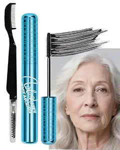Mascara for Older Women 60 Plus,Waterproof Black Prime Mascara for Seniors