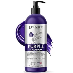 Rosemary Purple Shampoo for Blonde, Gray & Silver Hair, Brightening Toning