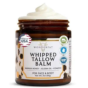 Fragrance Free Whipped Tallow Balm ��� Beef Tallow Face Cream 3oz