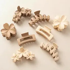 SMKSL 8 Pcs Hair Claw Clips for Women & Girls Flower Hair Accessories