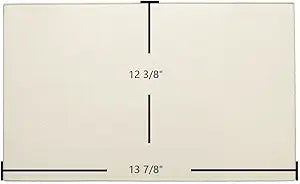Valcourt Champlain FP4B0 Ceramic Glass Panel | 13 7/8" x 12 3/8" | Part # VA4051
