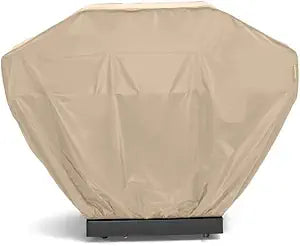 Covermates Classic Grill Cover - All-Weather Heavy Duty Outdoor BBQ Cover with Water-Resistant 12-Gauge Vinyl, Mesh Vents, Protection for Large Outdoor Grills, 92 Inch, Classic Tan