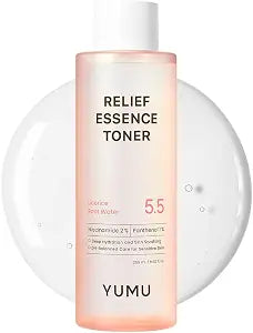 YUMU Licorice Relief Essence Toner for Sensitive Skin, Niacinamide, Panthenol, Fragrance-Free, Soothing & Hydrating (255ml / 8.62 fl. oz.)