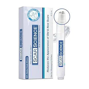 Silicone Scar Gel with Scar-Smoothing Tri-Roller Tip – Designed for Scar Massage – Medical-Grade Silicone for Surgical, C-Section & Acne Scars – Fragrance-Free & Hypoallergenic