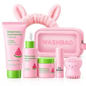 Watermelon Skin Care Set for Kids Teen Girls, 7PCS Skin Care for Kids 10-12