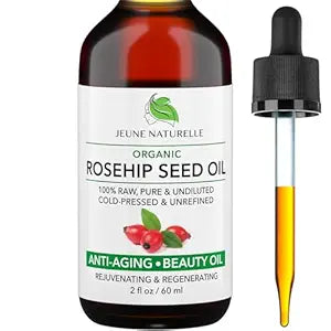 Rosehip Oil, 100% Pure, Raw, Cold Pressed, Unrefined, Non-Comedogenic