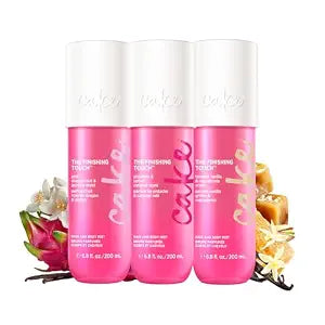 Cake Beauty Hair and Body Mist Bundle, The Finishing Touch- Gourmand Fragrances – Pistachio, Salted Caramel, Vanilla & Pink Dragon Fruit Scents- Infused with Vitamin E and Argan Oil 3 Pack