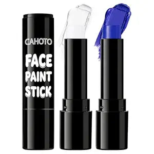 2PCS White Blue Oil-Based Face Body Paint Stick, Sports Paint