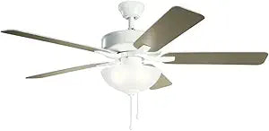 330017WH Basics Pro Select 52'' Ceiling Fan with LED Lights, White