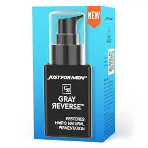Just for Men Gray Reverse Daily Serum, Peptide Technology, Dye-Free, 1.7oz