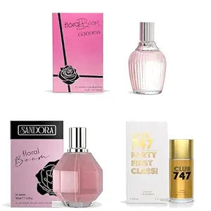 Sandora Fragrances Women's Perfume 3-Pack – Eau de Parfum – Three Full-Size 100 ml Bottles – Warm + Floral + Modern + Rich Fragrance